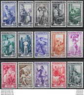 1950 Italia Lavoro R3 15v. MNH Sass N. 634I/50I - 1946-60: Ungebraucht