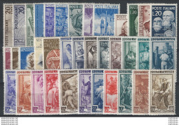 1950 Italia Annata Completa 37v. MNH - 1946-60: Mint/hinged