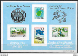 1974 Nauru Centenary Of The UPU 1MS MNH SG N. MS 126 - Other & Unclassified