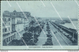 Bg198 Cartolina Civitavecchia Viale Garibaldi  1928 Provincia Di Roma - Autres & Non Classés