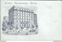 V685 Cartolina Roma Citta' Hotel Primavera - Other & Unclassified