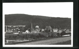 AK Sázava, Kavalierovy Sklarny, Ortsansicht  - Czech Republic