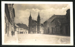 AK Rozmitál Pod Tremsínem, Marktplatz Mit Blick Zur Kirche  - Czech Republic