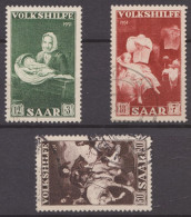 Saarland "Volkshilfe", Mi.Nr. 309, 311 Und 313 Gestempelt. - Used Stamps