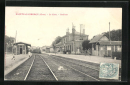 CPA Sainte-Gauburge, La Gare - Intèrieur, La Gare  - Autres & Non Classés