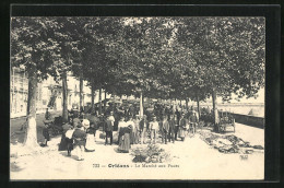 CPA Orleans, Le Marchè Aux Puces, Trödelmarkt  - Orleans