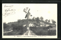 CPA Noyers, Le Moulin A Vent, Vue Sur Moulin à Vent  - Autres & Non Classés