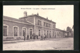 CPA Is-sur-Tille, La Gare / La Gare, Facade Extérieure  - Is Sur Tille