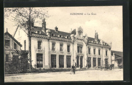 CPA Auxonne, La Gare, Vorderansicht Des La Gare  - Auxonne