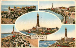 73780893 Blackpool UK Panorama Kuestenstadt Blackpool Tower Strand Promenade See - Other & Unclassified