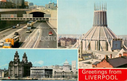 73780870 Liverpool  UK New Mersey Tunnel Landing Stage Metropolitan Cathedral  - Sonstige & Ohne Zuordnung