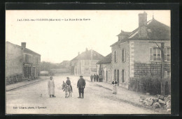 CPA Jalons-les-Vignes, La Rue De La Gare  - Andere & Zonder Classificatie