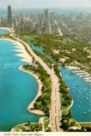 73743882 Chicago_Illinois North Outer Drive And Skyline Air View - Andere & Zonder Classificatie