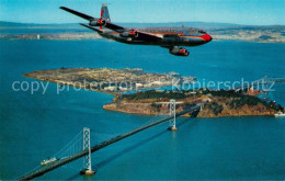 73706959 San_Francisco_California Flying With American Airlines Over Treasure Is - Autres & Non Classés