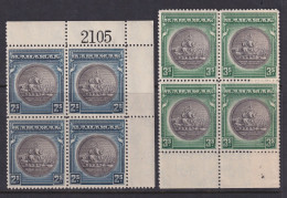 Bahamas, Scott 90-91 (SG 131-132), MNH Blocks - 1859-1963 Crown Colony