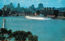 73018017 Montreal Quebec Montreal Skyline And Canadian Pacific Ocean Liner In Th - Unclassified