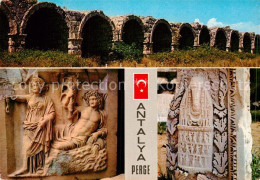 73009179 Antalya The Background Of The Stadium Seats The Friezes And Artemis Of  - Turchia