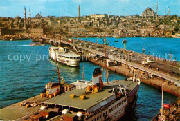 73007091 Istanbul Constantinopel Galata Bruecke Neue Moschee Und Sueleymaniye Is - Turquie