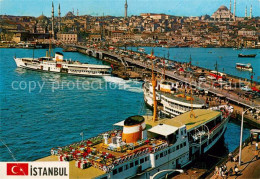 73005840 Istanbul Constantinopel Galata Bruecke Neue Moschee Sueleymaniye Istanb - Turquia