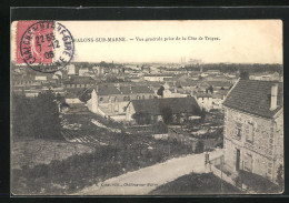 CPA Chalons-sur-Marne, Vue Générale Prise De La Coté De Troyes  - Autres & Non Classés