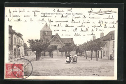 CPA Conflans-sur-Seine, Place De L`Église  - Autres & Non Classés