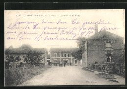 CPA St Hilaire-au-Temple, Avenue De La Gare  - Autres & Non Classés