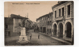 38 - ROYBON - Place Saint Romme - Animée - 1931 (L84) - Roybon