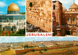 72970466 Jerusalem Yerushalayim Western Wall Tempel Mount And Christians Worship - Israele