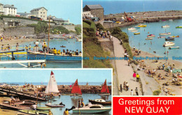 R066927 Greetings From New Quay. Multi View. Dennis - Monde
