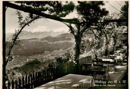 13925440 Meldegg_645m_Walzenhausen_AR Gaststaette Terrasse Blick In Den Alpstein - Autres & Non Classés