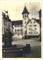 11626333 Maienfeld Rathaus Brunnen Maienfeld - Sonstige & Ohne Zuordnung