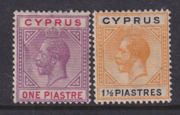 Cyprus, Scott 77-78 (SG 90-91), MHR - Chipre (...-1960)