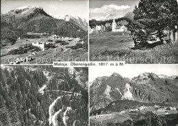 11626326 Maloja GR Teilansichten Kirche Alpenpanorama Oberengadin Gebirgsstrasse - Autres & Non Classés