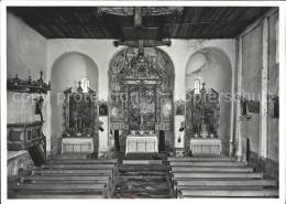 11626302 Alvaschein Inneres Der Karolingischen Kirche St. Peter Zu Mistail Alvas - Sonstige & Ohne Zuordnung