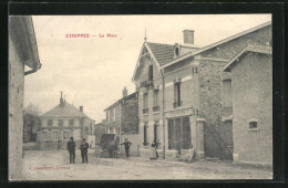 CPA Cheppes, La Place & Boulangerie  - Sonstige & Ohne Zuordnung