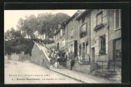 CPA Sainte-Menehould, Les Escaliers Du Château  - Sainte-Menehould