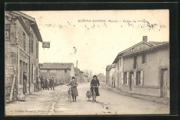 CPA Somme-Suippes, Entrée Du Village  - Other & Unclassified