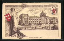 AK Düsseldorf, Industrie-Gewerbe, -Deutsch-Nationale Kunstausstellung 1902 - Kunstpalast  - Exposiciones