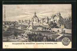 AK Reichenberg, Hauptgebäude Der Deutschböhm. Ausstellung 1906  - Exposiciones