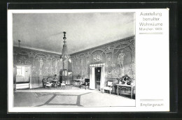 AK München, Ausstellung Bemalter Wohnräume 1909, Empfangsraum  - Exhibitions