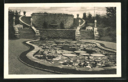 AK Essen, Grosse Ruhrländische Gartenbau-Ausstellung 1929, Staudenlichtung, Victoria Regia Becken  - Expositions