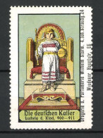 Reklamemarke Serie: Die Deutschen Kaiser, Ludwig D. Kind, 900-911  - Erinnophilie
