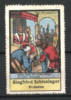 Reklamemarke Märchen-Serie: Des Sängers Fluch, Bild 3, Schon Stehen Die Beiden Sänger Im Hohen Säulensaal  - Erinofilia