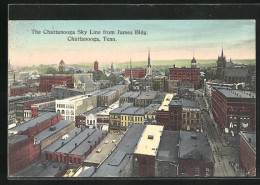 AK Chattanooga, TN, The Chattanooga Sky Line From James Building  - Chattanooga