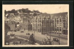 AK Liège, Square Notger Et Rue Pierreuse  - Altri & Non Classificati