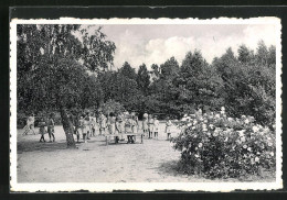 AK Biez, Préventorium Léon Poriniot, Une Plaine De Jeux  - Andere & Zonder Classificatie