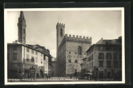 Cartolina Firenze, Piazza S. Firenze E Palazzo Del Bargello  - Firenze