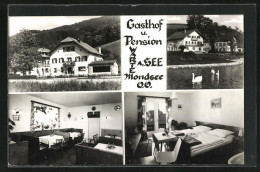 AK Mondsee, Gasthof-Pension Warte Am See, Mehrfachansichten  - Autres & Non Classés