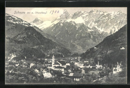 AK Schruns, Ortspartie Im Gebirge  - Other & Unclassified