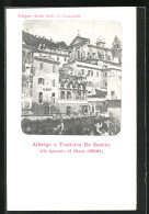 Cartolina Nemi, Albergo E Trattoria De Sanctis  - Andere & Zonder Classificatie